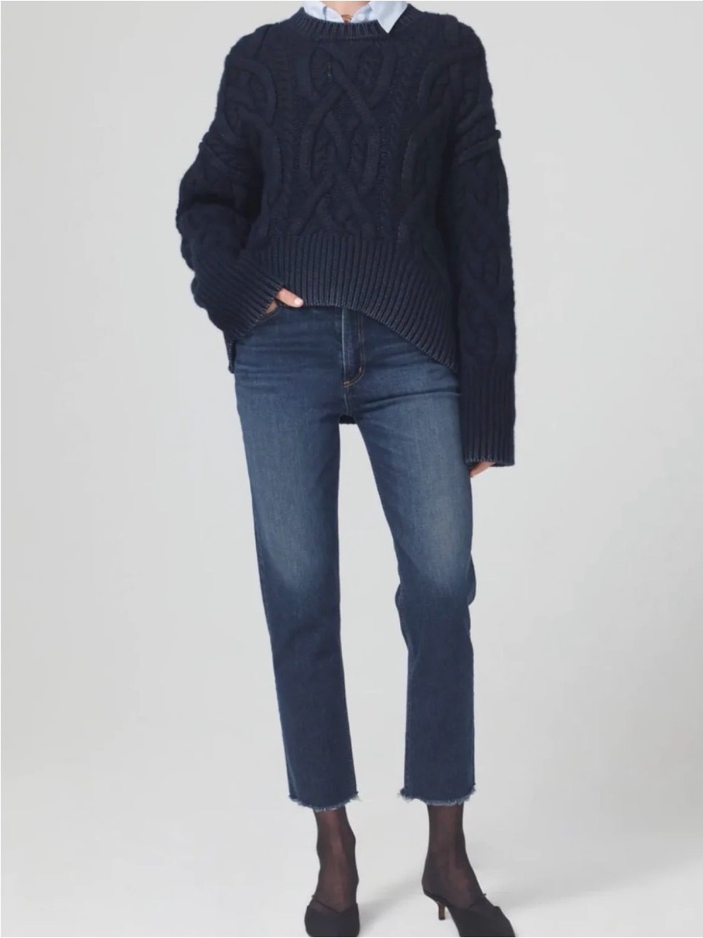 Citizens of Humanity Daphne Crop Jean Trinket Raw Hem NWOT Size 26